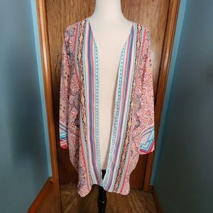 Cato Western Tribal Boho Kimono Cover-Up Women's Size 18/20
